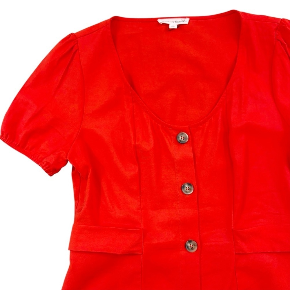 Newbury Kustom Scarlet Button-Front Dress
